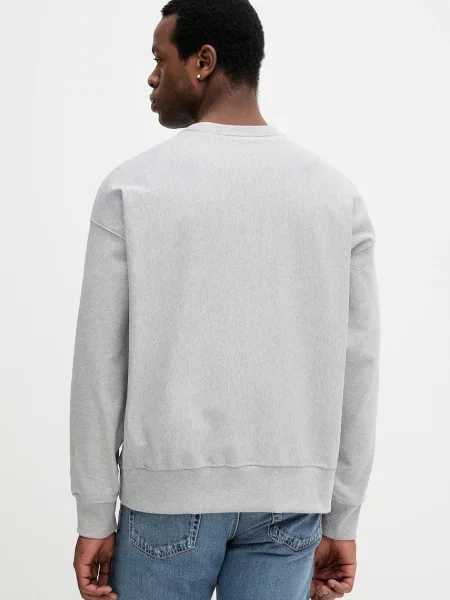 Mikina Calvin Klein Jeans s potiskem šedá
