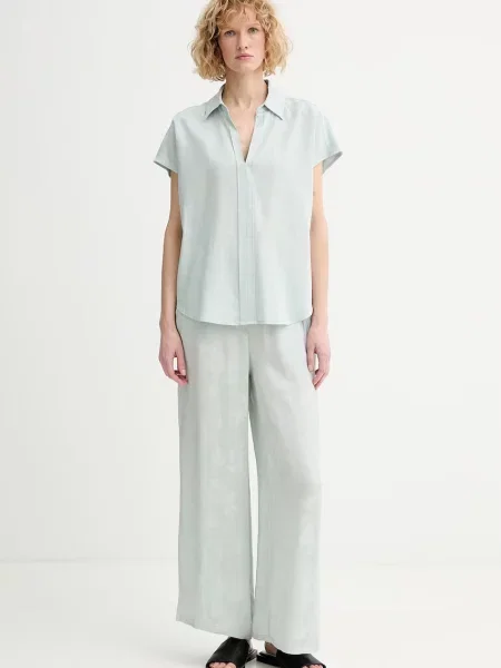 Calvin Klein bluza z lanom zelena