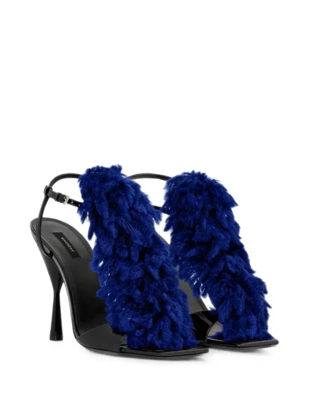 Sandale Givenchy din piele de lac albastru