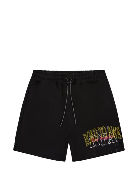 Pantaloni scurți Rta cu imagine negru