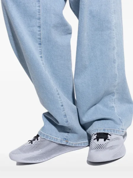 Cămașă Adidas cu dungi cu broderie clasică gri