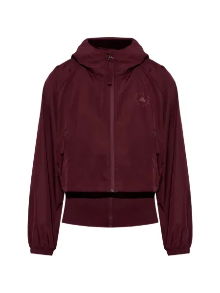 Kapucnis dzseki Adidas By Stella Mccartney nyomtatás piros