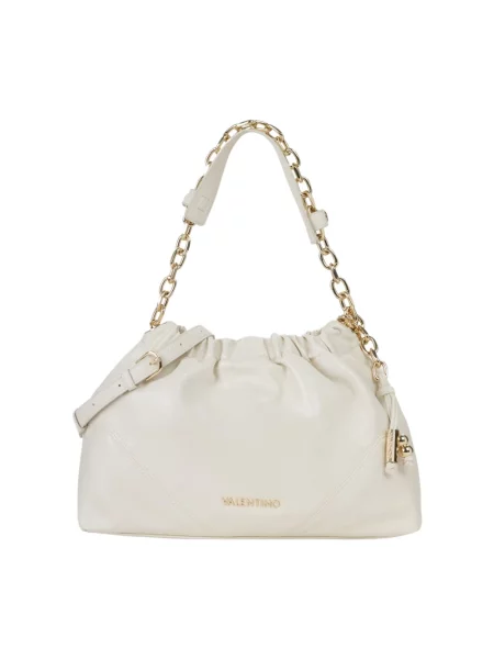 Valentino Bags torebka worek z imitacji skóry LUMIRA beżowa