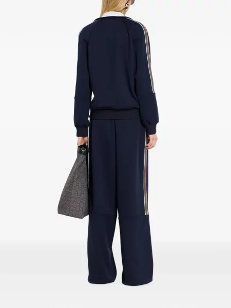 Ριγέ πουλόβερ Gucci με κέντημα μπλε