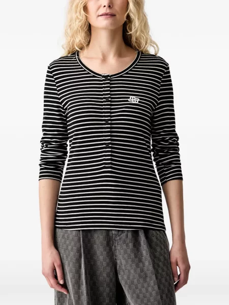 Tricou Munthe cu broderie negru