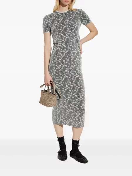 Tricou Fendi gri