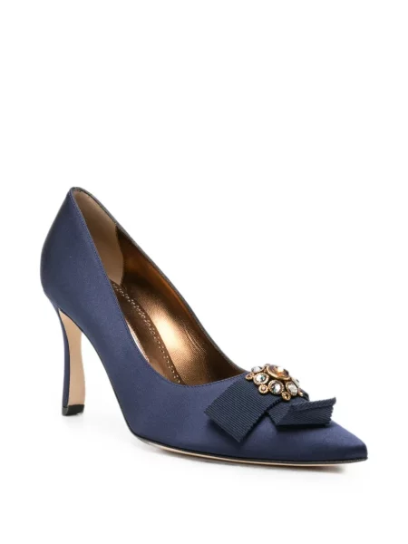 Pantofi cu toc Manolo Blahnik albastru