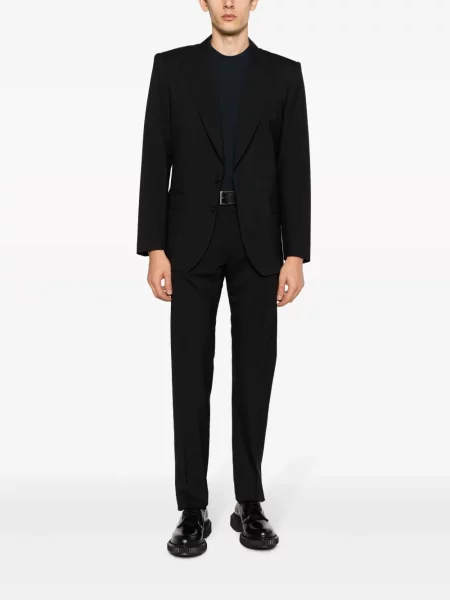 Džersis marškinėliai Giorgio Armani apvaliu kaklu mėlyna