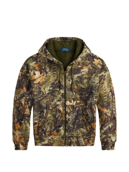 Hanorac cu glugă Polo Ralph Lauren cu imagine verde