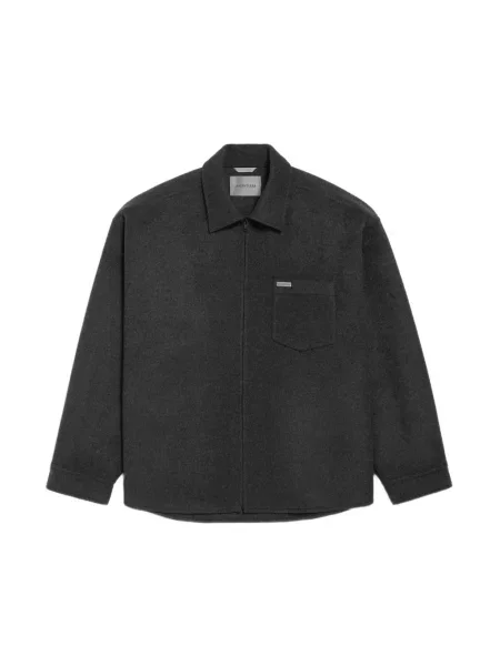 Kurtka Balenciaga wełniana szara