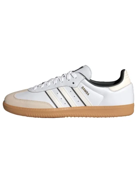 ADIDAS ORIGINALS Niske tenisice Samba bež / crna bijela