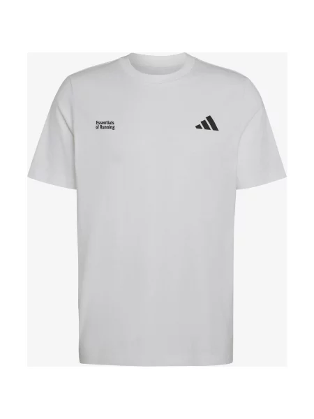 Koszulka z krótkim rękawem adidas Run Essentials Graphic czarny L biały