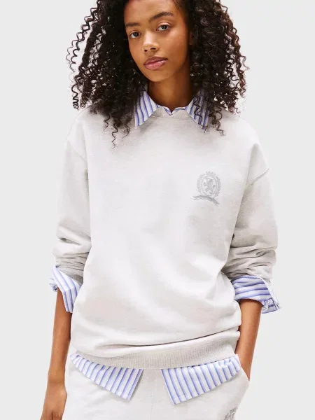 Світшот Tommy Jeans сірий