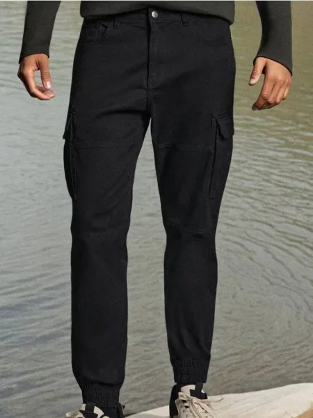 Sinsay Kalhoty cargo černá