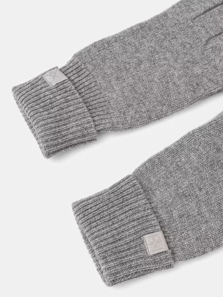 Calvin Klein Kašmírové rukavice šedé