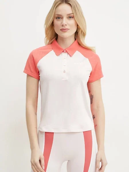 BOSS tricou polo femei roz