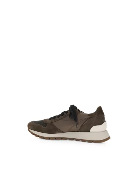 Sneakersy Brunello Cucinelli zamszowe brązowe