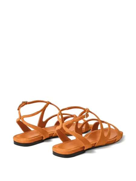 Dirželis sandalai Jimmy Choo be kulniuko oranžinė