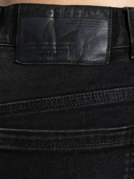 Top Adidas cu paiete din jerseu negru