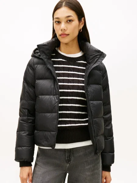 Tommy Hilfiger Geacă din puf negru