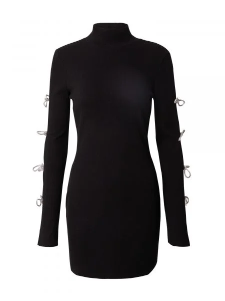 Hoermanseder x About You Rochie tricotat Joanna / argintiu negru