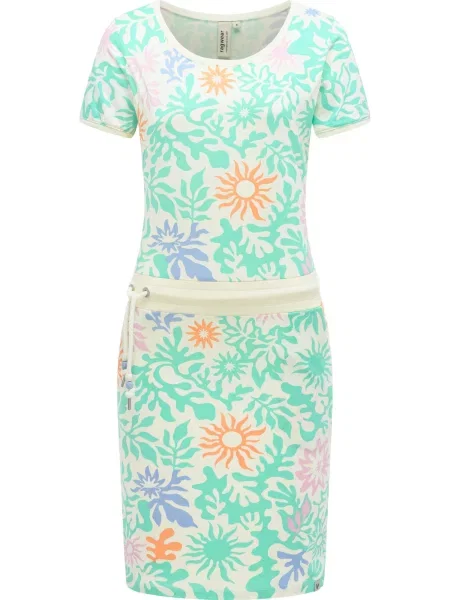 Ragwear Ljetna haljina Baomi Summer ecru/prljavo / kraljevsko plava / menta / narančasta bijela