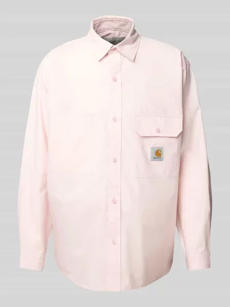 Koszula casualowa z listwą guzikową model ‘IRWIN’ Carhartt Work In Progress różowa