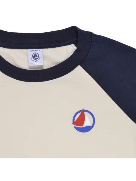 Tricou copii Petit Bateau albastru