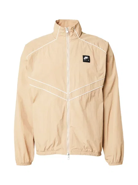 Nike Sportswear Geacă de primăvară-toamnă Air bej / negru alb