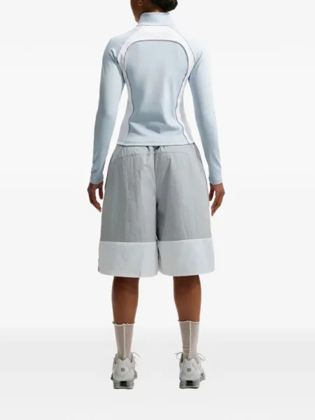 Ρετρό φλοράλ σορτς Nike με κέντημα μπλε