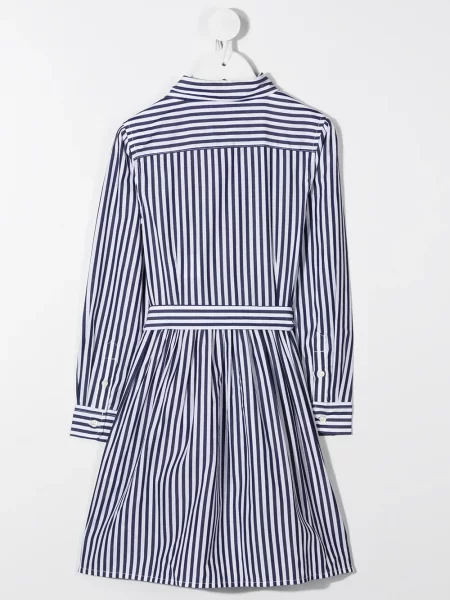 Sukienka koszulowa dziecięca Polo Ralph Lauren biała
