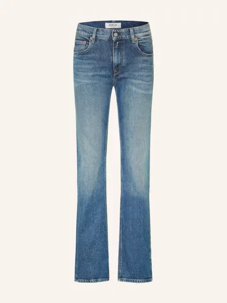 Replay Jeansy Straight Akeme blau niebieskie