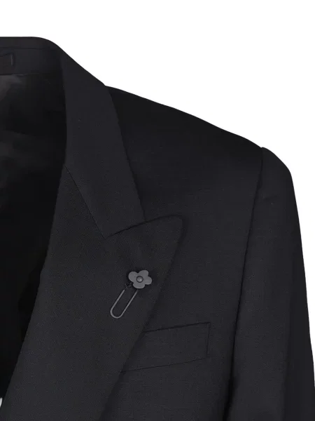 Sacou Lardini cu două rânduri de nasturi negru