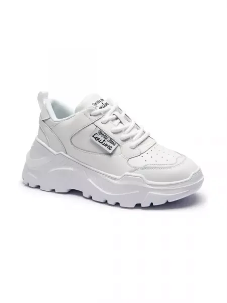 Versace Jeans Couture Sneakers FONDO SPEEDTRACK DIS. cu adaos de piele alb