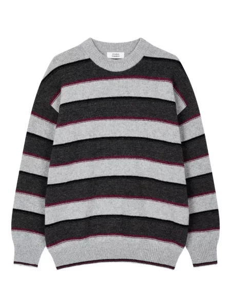 Pulover Studio Tomboy cu dungi gri