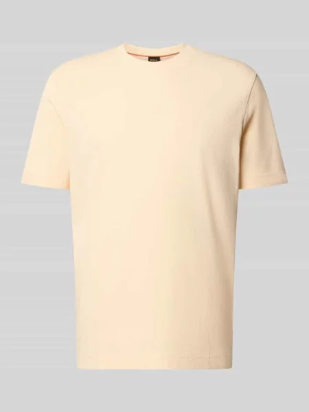 T-shirt o kroju regular fit z mieszanki bawełny model TCHUP' Boss Orange