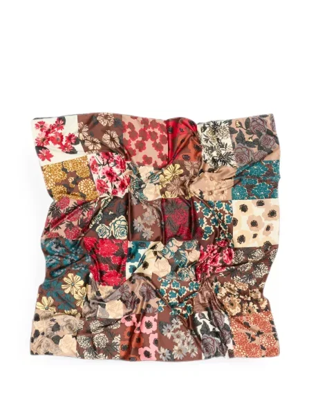 Fular Bimba Y Lola cu model floral maro