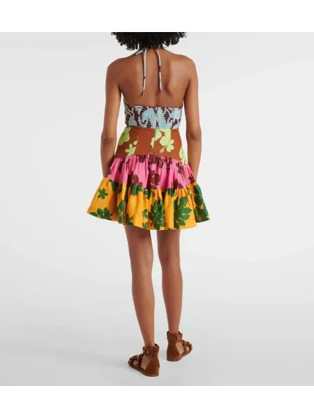 Rochie Alemais cu imagine cu gât halter