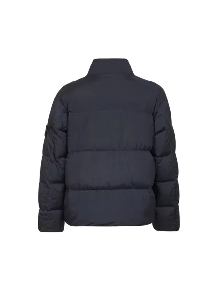 Kurtka puchowa Stone Island z kamieniami niebieska