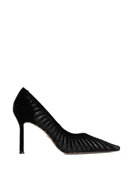 Pantofi cu toc Lola Cruz de catifea negru