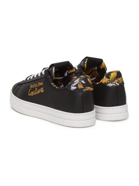 Sneakersy Versace skórzane czarne