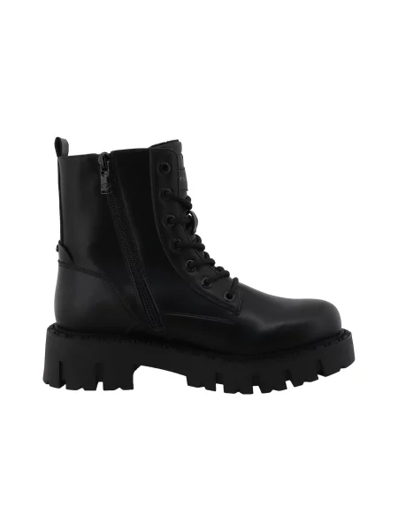 TOM TAILOR Ghete cu șireturi negru