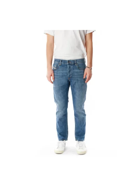 Zwężane dżinsy Diesel zwężany niebieski