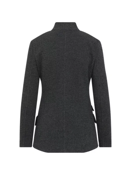 Geacă Giorgio Armani cu model herringbone gri