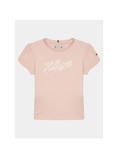 Tommy Hilfiger T-Shirt Hilfiger Script Tee S/S Regular Fit ροζ