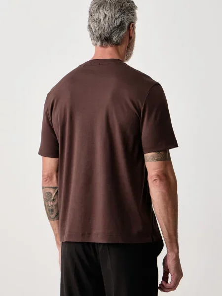 BOSS T-shirt C-Taut 01 brązowa