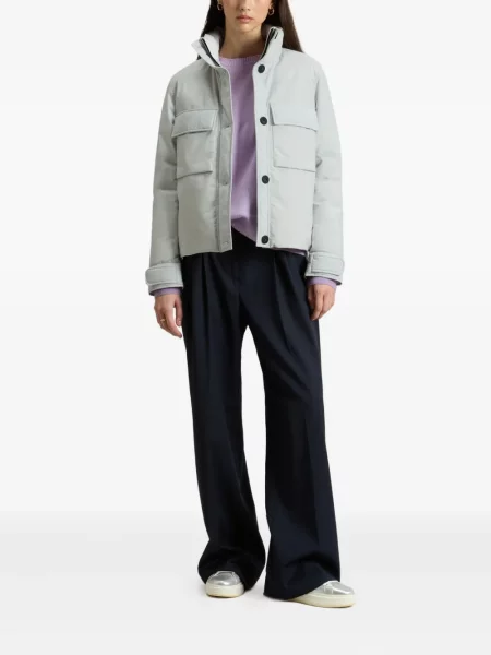 Geacă Woolrich cu glugă albastru