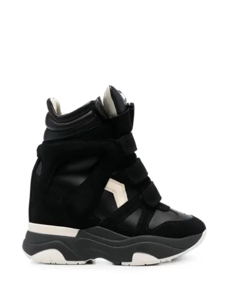 Sneakerși Isabel Marant cu bretele negru