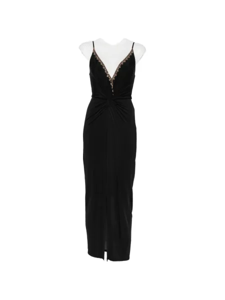 Rochie midi Camilla cu model leopard negru