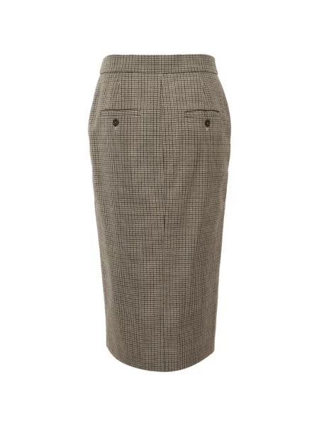 Fustă midi Max Mara cu model pepito maro